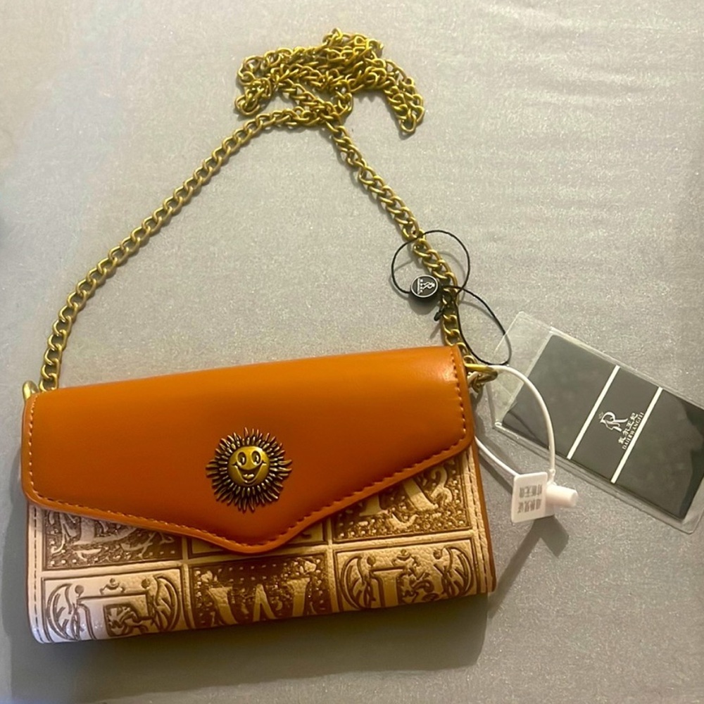 Brown and Tan Crossbody Bag